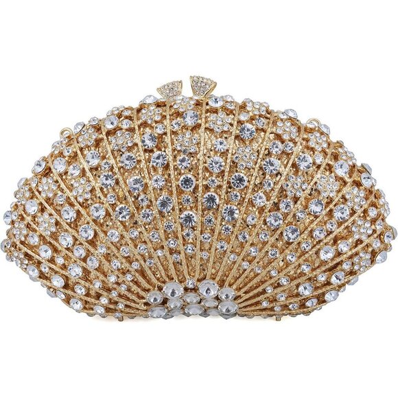 Luxury Crystal Rhinestone Clutch for Women, Sparkly Evening Bag for Party & Prom - Picture 1 of 6